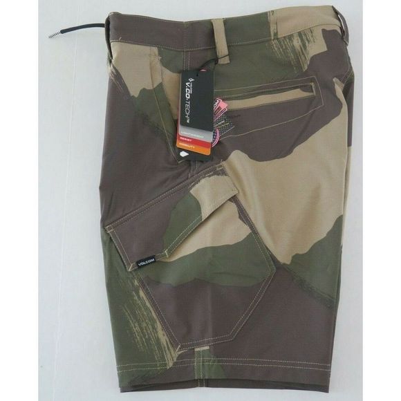 Volcom A3232100 Men's Sz 29 Camouflage Country Days Hybrid Boardshorts $70 - Picture 4 of 6